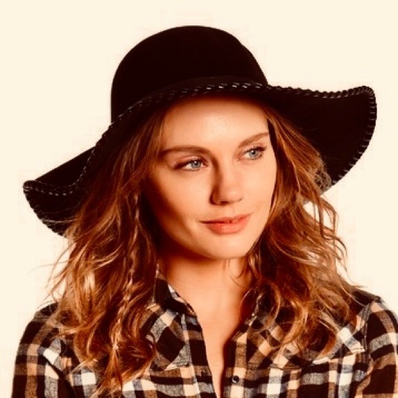 WHIPSTITCH WOOL FLOPPY HAT CHOCOLATE - Picture 2 of 3